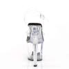 Pleaser - RADIANT708 Sandale à bride à la cheville, Pole dance chaussures - Chaussures de pole dance - Transparent Product image